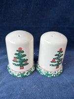 Furio Sponged Christmas Tree China Set 9 PCs
