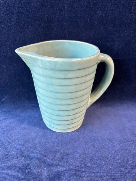 Ribbed USA Pottery Pitcher