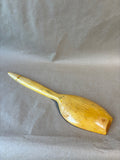 Folk Art Hand-Painted Wooden Bowl & Spoon Set