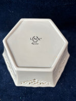 Lenox Shelburne Small Bowl Hexagon Pierced Heart Floral Dish