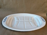 Corning Ware P-19 Oval Serving Meat Platter Blue Cornflower