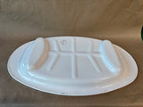 Corning Ware P-19 Oval Serving Meat Platter Blue Cornflower