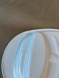 Corning Ware P-19 Oval Serving Meat Platter Blue Cornflower