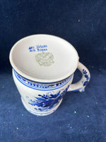 Set Of 4 Russian Gzhel Mugs