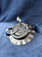 Punched Tin Candle Topper And Holder