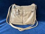 Kim Rogers Genuine Leather Light Brownish Gold Handbag *Read Description*