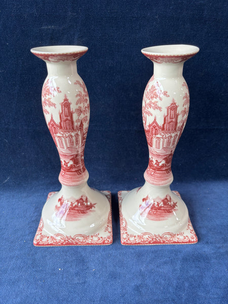 Pair Of Tall Madison Bay Company Candlesticks