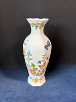 Aynsley Cottage Garden High Bud Vase Fluted Rim