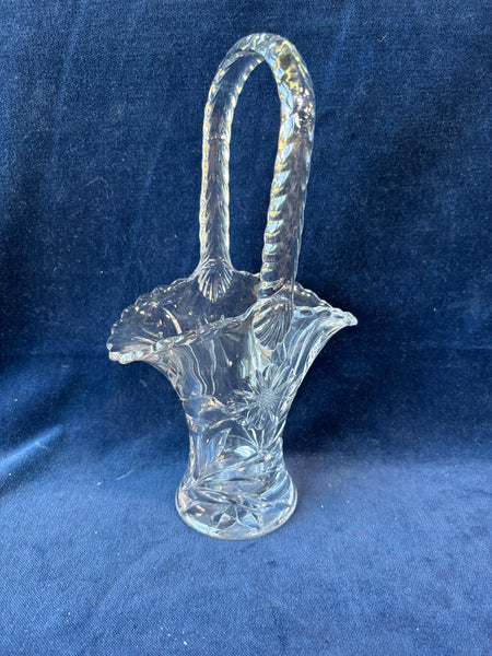 Floral Glass Basket