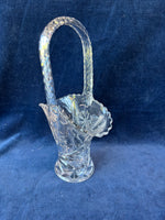 Floral Glass Basket