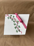 Pink And White Wooden Bird House Handcrafted By The Williamsburg Pottery Factory