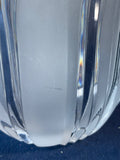 Frosted & Clear Pressed Glass Covered Candy Dish
