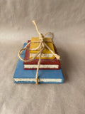 Mini Wooden Faux Books Set of 3 Craft Decor