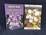 Lot of 2 Gardening Books: Mid-Atlantic & Southern Garden Plants