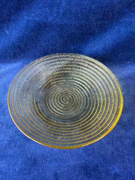 Honey Gold Toned Small Swirl Trinket Dish