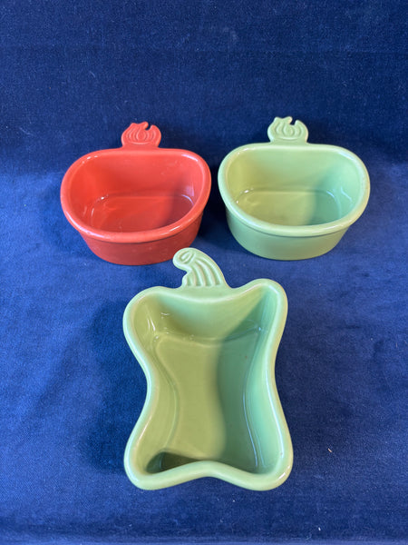Lot Of Chantal Small Baking Dishes (3)