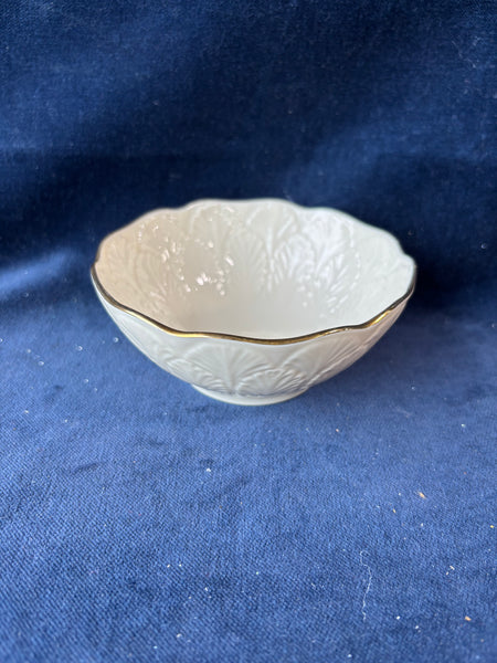 Lenox Sylvan Ivory Gold Trinket Dish