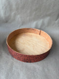 Shaker-Style Wooden Decorative Canister with Country Village Scene