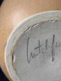 Studio Pottery Vase; Signed