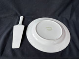 Andrea by Sadek Williamsburg Cardinal Cake Plate and Cake Server Set Of 2
