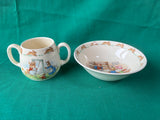 Bunnykins Royal Doulton Mug and Bowl Lot-2 Pieces
