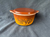 Pyrex Old Orchad Fruit #473 1 QT Casserole Dish With Lid *Read Description*
