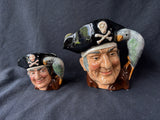 Lot of 2 Royal Doulton "Long John Silver" Toby Mugs (B) *Read Description*