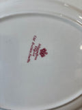 Johnson Bros England Old Britain Castles Pink Oval Serving Platter