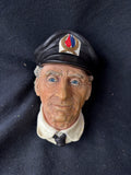 Bossons Chalkware Head Sculpture Sea Captain (E) *Read Description*