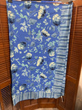 Carol Maguire Blue Floral Table Cloth (2 Available, Priced Individually)