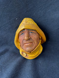 Bossons Chalkware Life-Boatman Fisherman Head Plaque (G) *Read Description*