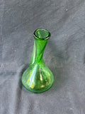 Hand Blown Green Glass Porron Spanish Wine Decanter