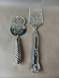 Lot Of 2 Silver-Plated Serving Utensils