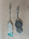 Lot Of 2 Silver-Plated Serving Utensils