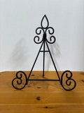 Black Metal Scrolled Display Stand