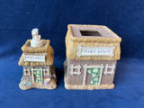 Tiki Resin Tissue Box Cover & Soap Dispenser Set