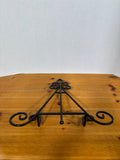 Black Metal Scrolled Display Stand
