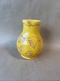 Williamsburg Style Mustard Yellow Redware Slipware Jug *Read Description*