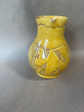 Williamsburg Style Mustard Yellow Redware Slipware Jug *Read Description*
