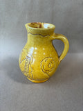 Williamsburg Style Mustard Yellow Redware Slipware Jug *Read Description*
