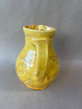 Williamsburg Style Mustard Yellow Redware Slipware Jug *Read Description*