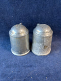 AL Hanle Distinctive American Pewter Salt and Pepper Shaker Set