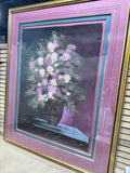 Large Floral Still Life Textured Print by Stephen Kaye; Signed & Numbered (201/350)