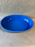 Lenox Poppies Rainbow Blue Oval Baker *Read Description*