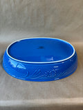 Lenox Poppies Rainbow Blue Oval Baker *Read Description*