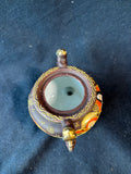 Japanese Satsuma Yaki Hand Painted Moriage Porcelain Incense Burner Pottery *Read Description*