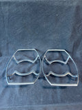Lot Of 2 Corning Ware Pyrex Holder Metal Trivets