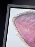 Close-Up Cow Print on Canvas / Framed