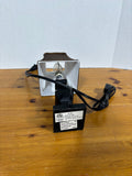 Small Table Lamp W/Brown Lamp Shade, Works
