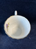 Allyn Nelson Gold Trim Bone China Teacup & Saucer